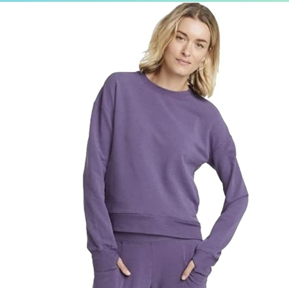 2/$35 Womens Purple Crewneck Sweatshirt - Picture 3 of 10
